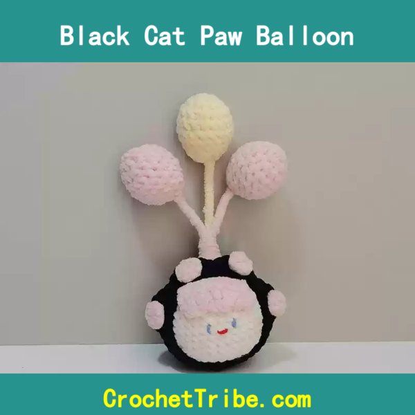Handmade Black Cat Paw Balloon – Unique, Whimsical Decor for Cat Lovers