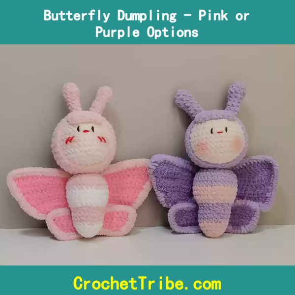 Handmade Butterfly Dumplings – Vibrant Pink & Purple Delights for a Unique Culinary Experience