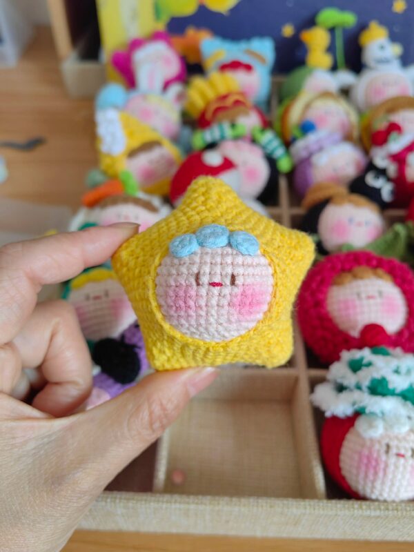 Handmade Crochet Dango Keychain: Cute Knitted Plushie Gift - Image 77