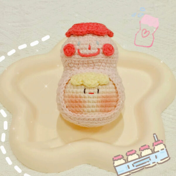 Adorable Handmade Crochet Dumpling Keychains – Perfect DIY Gift for Birthdays, Valentine’s, and Special Occasions - Image 20