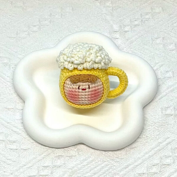 Adorable Handmade Crochet Dumpling Keychains – Perfect DIY Gift for Birthdays, Valentine’s, and Special Occasions - Image 47