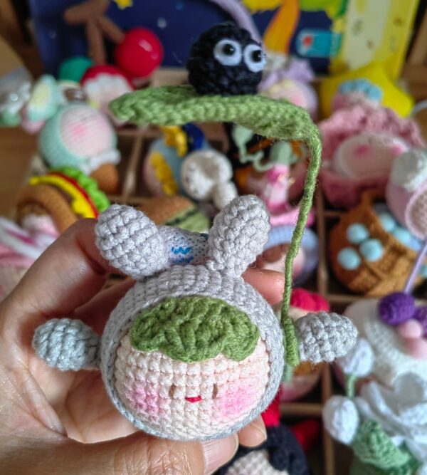 Handmade Crochet Dango Keychain: Cute Knitted Plushie Gift - Image 20