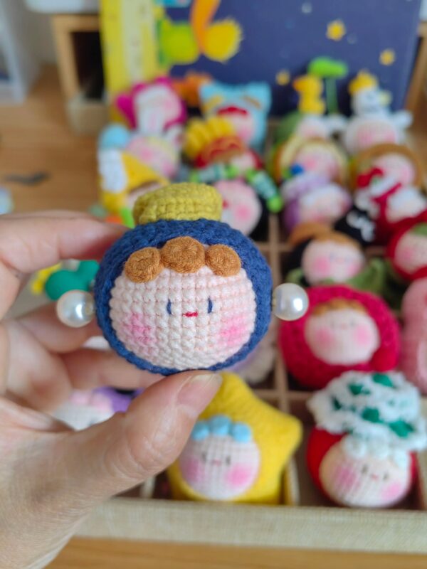 Handmade Crochet Dango Keychain: Cute Knitted Plushie Gift - Image 75