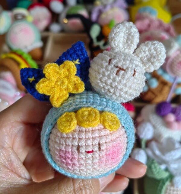 Handmade Crochet Dango Keychain: Cute Knitted Plushie Gift - Image 26