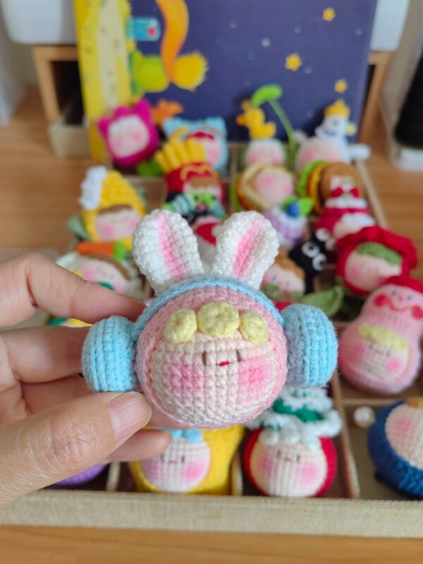 Handmade Crochet Dango Keychain: Cute Knitted Plushie Gift - Image 63