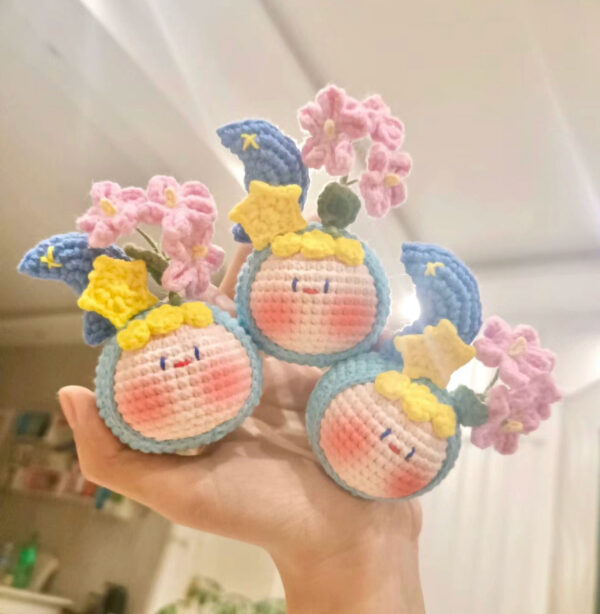 Handmade Crochet Dango Keychain – Adorable New Year Gift for Couples with Unique Designs & Whimsical Charm