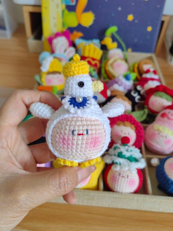 Handmade Crochet Dango Keychain: Cute Knitted Plushie Gift - Image 59