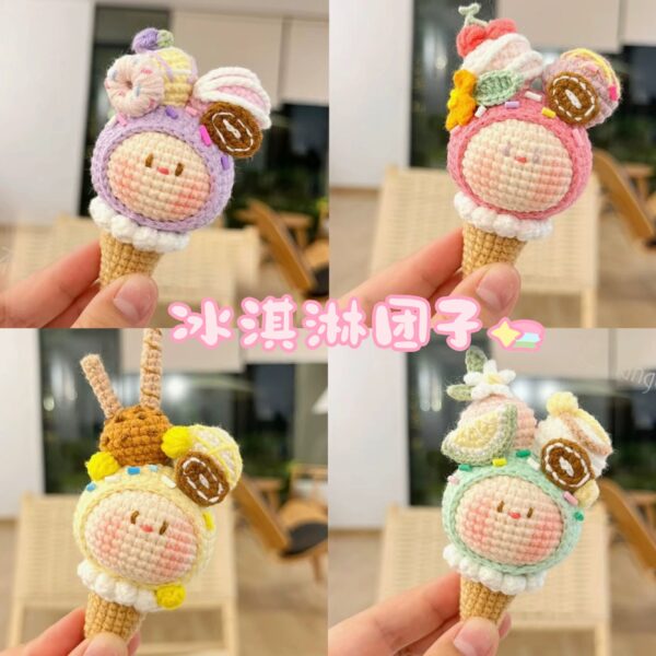 Adorable Handmade Crochet Dumpling Keychains – Perfect DIY Gift for Birthdays, Valentine’s, and Special Occasions - Image 5