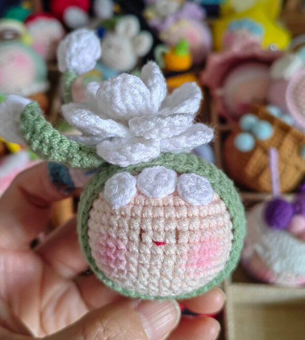 Handmade Crochet Dango Keychain: Cute Knitted Plushie Gift - Image 42