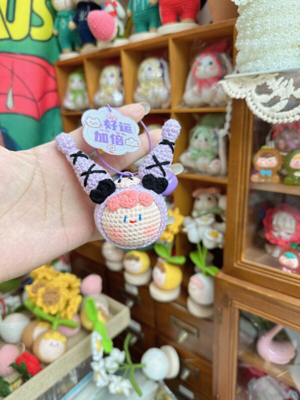Custom Handmade Yarn Kirby Dumpling Ornaments – Adorable, Personalized Holiday Gifts for Couples & Festive Decor - Image 13