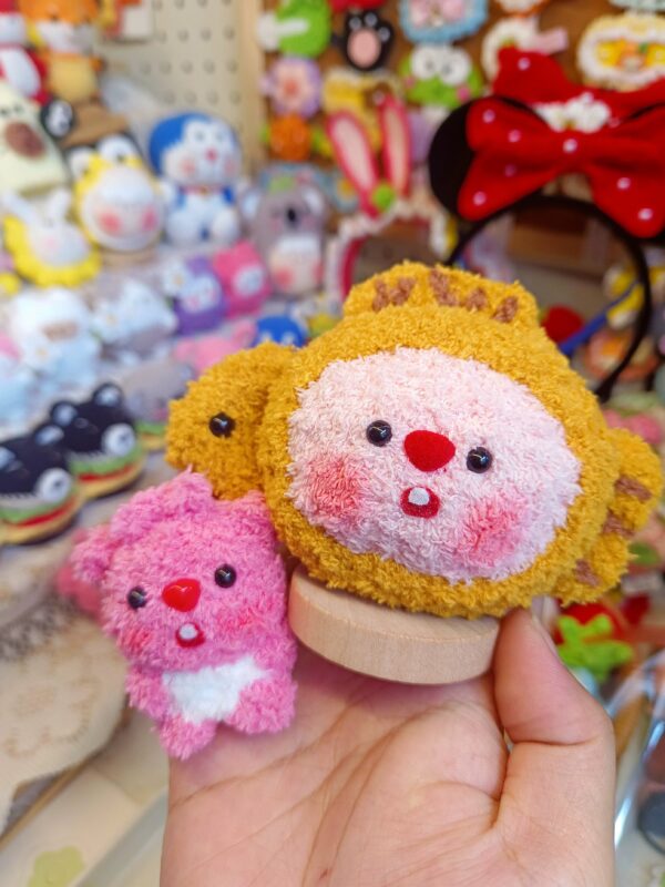 Handcrafted Ruby Dango Keychain – Adorable Crochet Decor with Playful Disguises for Unique Gifting & Collecting - Image 3