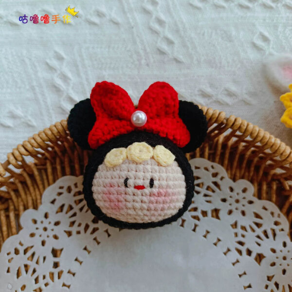Handmade Crochet Bunny Keychain with Flower Charm, Cute Plush Bag Accessory Gift - Image 18
