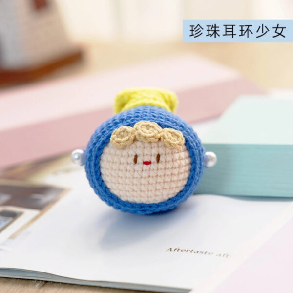 Handmade Crochet Dango Keychain Milk Cotton Yarn DIY Amigurumi Doll Gift - Image 18