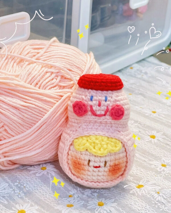 Custom Handmade Yarn Kirby Dumpling Ornaments – Adorable, Personalized Holiday Gifts for Couples & Festive Decor - Image 33