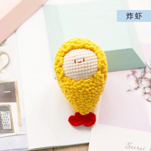 Handmade Crochet Dango Keychain Milk Cotton Yarn DIY Amigurumi Doll Gift - Image 34