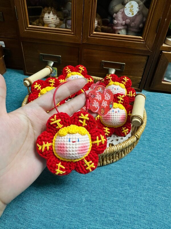 Custom Handmade Yarn Kirby Dumpling Ornaments – Adorable, Personalized Holiday Gifts for Couples & Festive Decor - Image 7