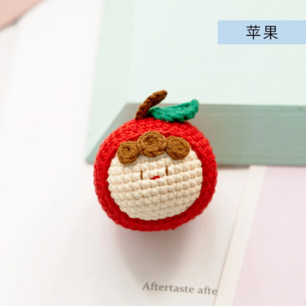 Handmade Crochet Dango Keychain Milk Cotton Yarn DIY Amigurumi Doll Gift - Image 6