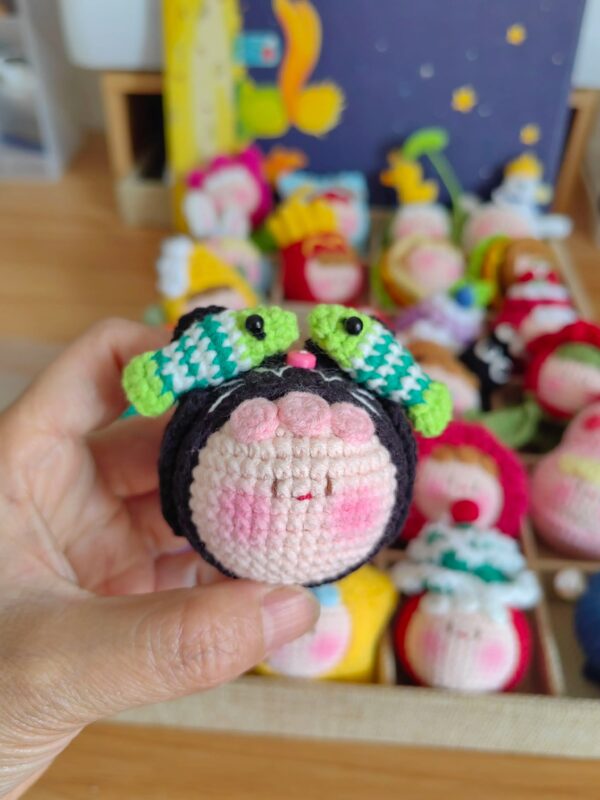 Handmade Crochet Dango Keychain: Cute Knitted Plushie Gift - Image 65
