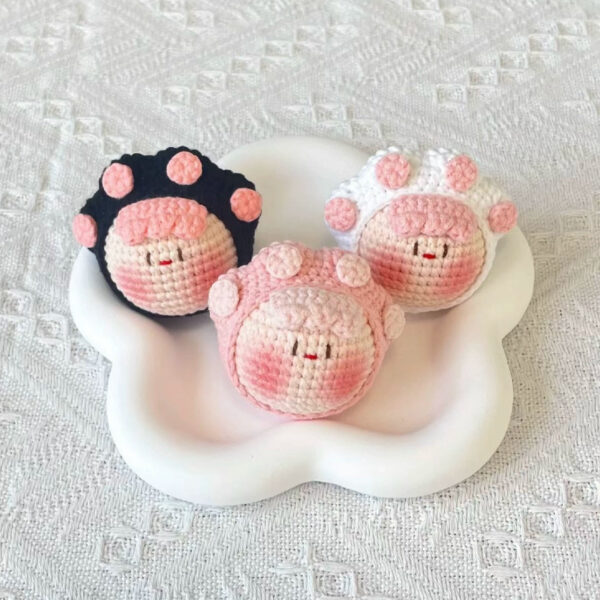 Adorable Handmade Crochet Dumpling Keychains – Perfect DIY Gift for Birthdays, Valentine’s, and Special Occasions - Image 50