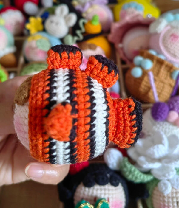 Handmade Crochet Dango Keychain: Cute Knitted Plushie Gift - Image 46