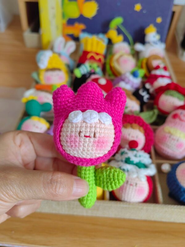 Handmade Crochet Dango Keychain: Cute Knitted Plushie Gift - Image 58