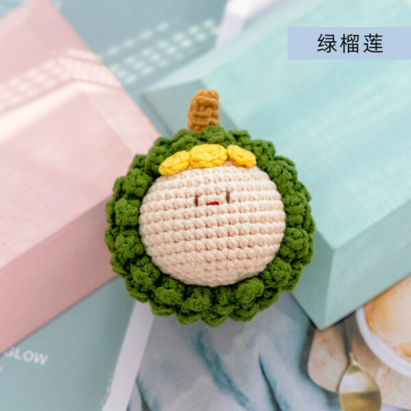 Handmade Crochet Dango Keychain Milk Cotton Yarn DIY Amigurumi Doll Gift - Image 15