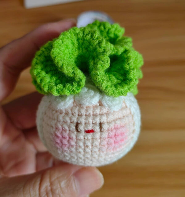 Handmade Crochet Dango Keychain: Cute Knitted Plushie Gift - Image 11