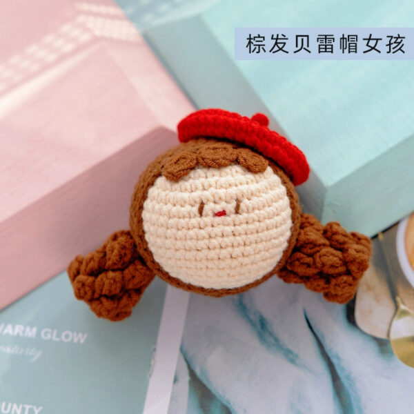 Handmade Crochet Dango Keychain Milk Cotton Yarn DIY Amigurumi Doll Gift - Image 20