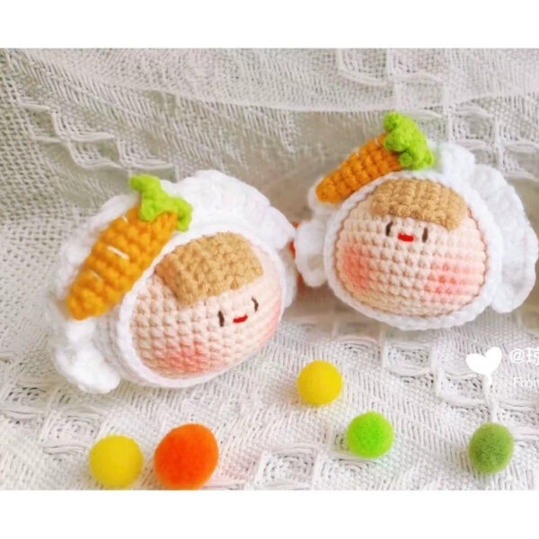 Adorable Handmade Crochet Dumpling Keychains – Perfect DIY Gift for Birthdays, Valentine’s, and Special Occasions - Image 14