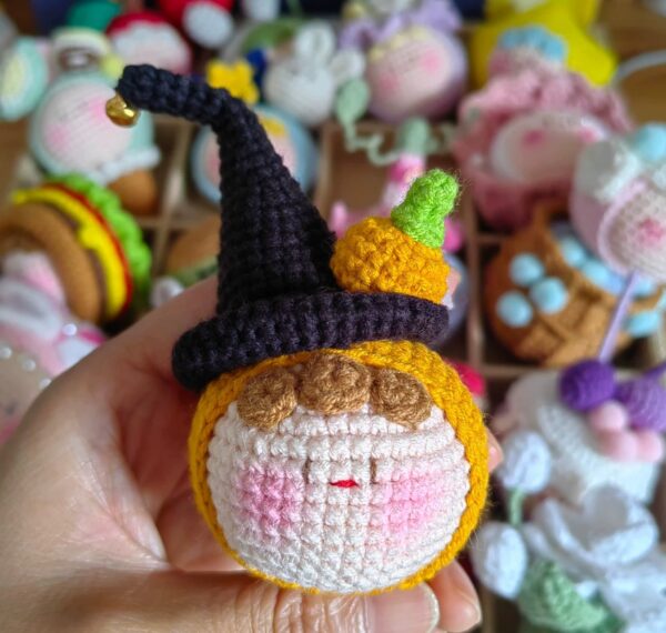 Handmade Crochet Dango Keychain: Cute Knitted Plushie Gift - Image 29