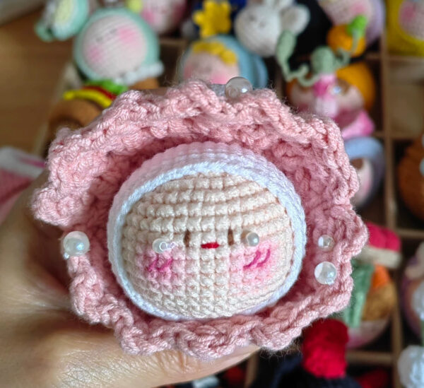 Handmade Crochet Dango Keychain: Cute Knitted Plushie Gift - Image 31