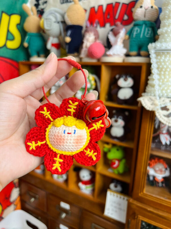 Handmade Crochet Dango Keychain – Adorable New Year Gift for Couples with Unique Designs & Whimsical Charm - Image 12
