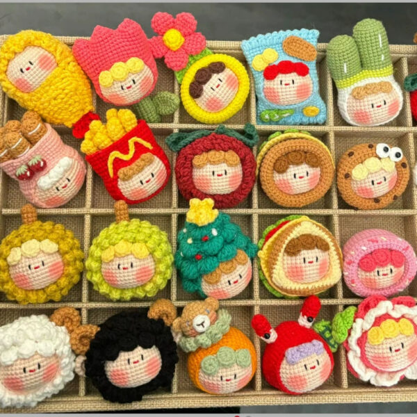 Adorable Handmade Crochet Dumpling Keychains – Perfect DIY Gift for Birthdays, Valentine’s, and Special Occasions