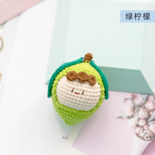 Handmade Crochet Dango Keychain Milk Cotton Yarn DIY Amigurumi Doll Gift - Image 17