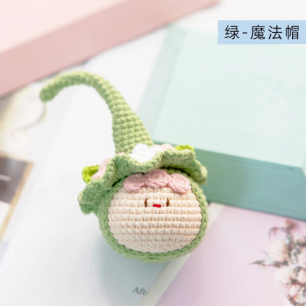 Handmade Crochet Dango Keychain Milk Cotton Yarn DIY Amigurumi Doll Gift - Image 53