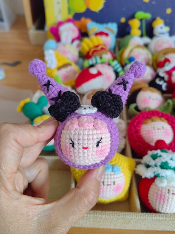 Handmade Crochet Dango Keychain: Cute Knitted Plushie Gift - Image 78