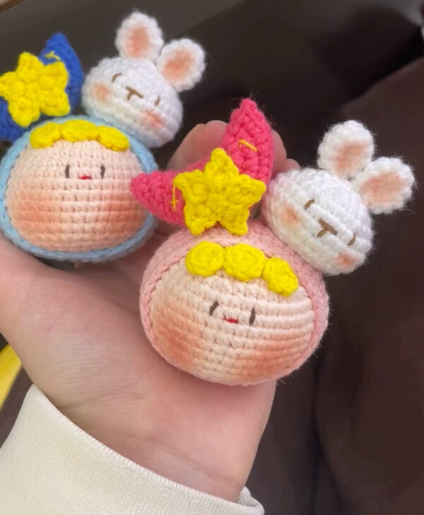 Handmade Crochet Dango Keychain – Adorable New Year Gift for Couples with Unique Designs & Whimsical Charm - Image 14