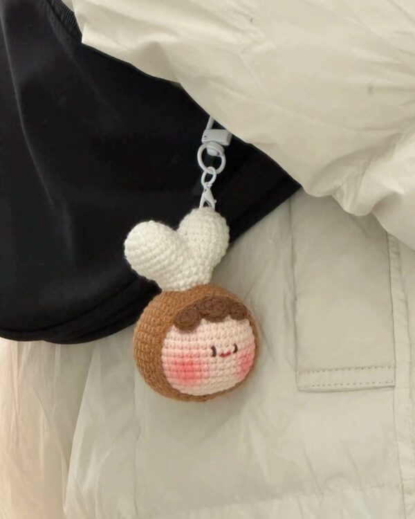 Adorable Handmade Crochet Dumpling Keychains – Perfect DIY Gift for Birthdays, Valentine’s, and Special Occasions - Image 11