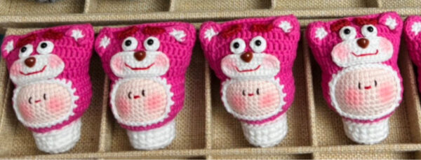 Handmade Crochet Dango Keychain – Adorable New Year Gift for Couples with Unique Designs & Whimsical Charm - Image 34