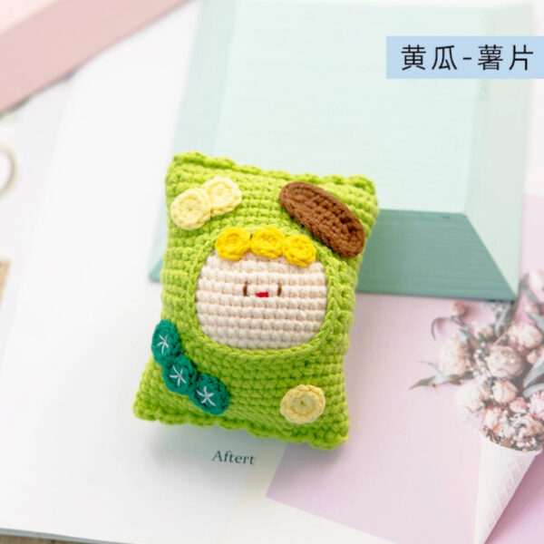 Handmade Crochet Dango Keychain Milk Cotton Yarn DIY Amigurumi Doll Gift - Image 28