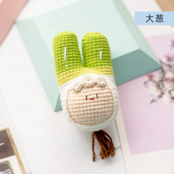 Handmade Crochet Dango Keychain Milk Cotton Yarn DIY Amigurumi Doll Gift - Image 11