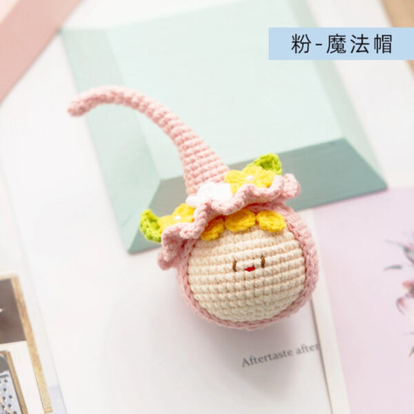 Handmade Crochet Dango Keychain Milk Cotton Yarn DIY Amigurumi Doll Gift - Image 54