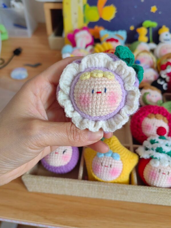 Handmade Crochet Dango Keychain: Cute Knitted Plushie Gift - Image 73