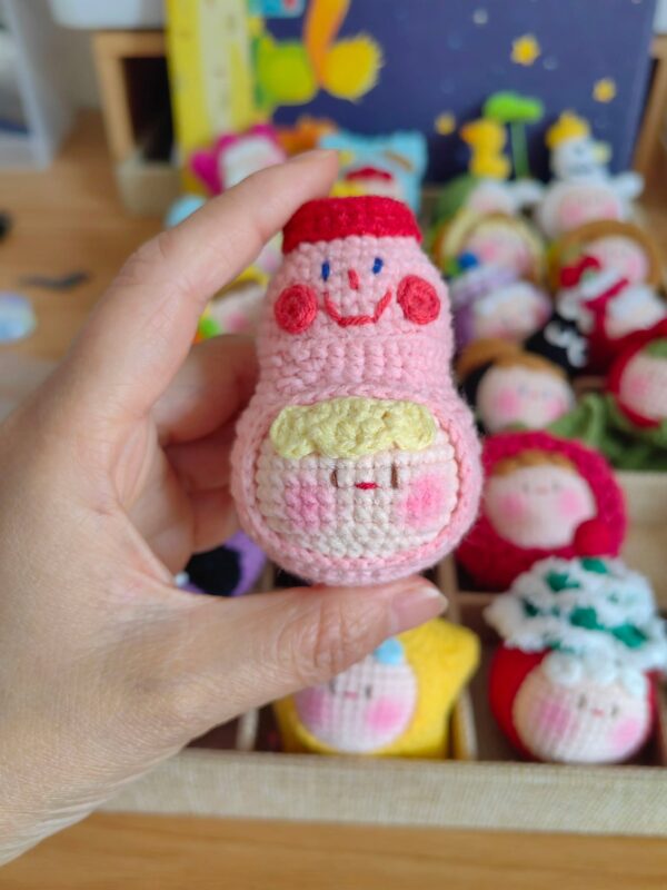 Handmade Crochet Dango Keychain: Cute Knitted Plushie Gift - Image 74