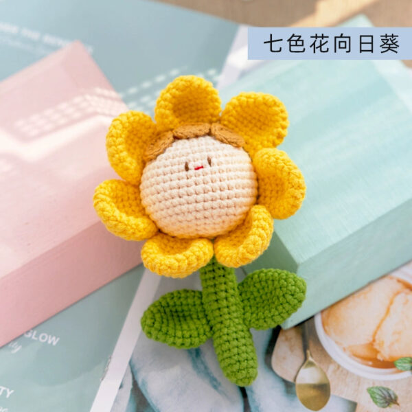 Handmade Crochet Dango Keychain Milk Cotton Yarn DIY Amigurumi Doll Gift - Image 59