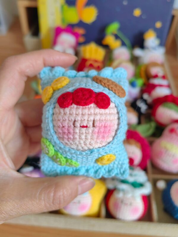 Handmade Crochet Dango Keychain: Cute Knitted Plushie Gift - Image 57