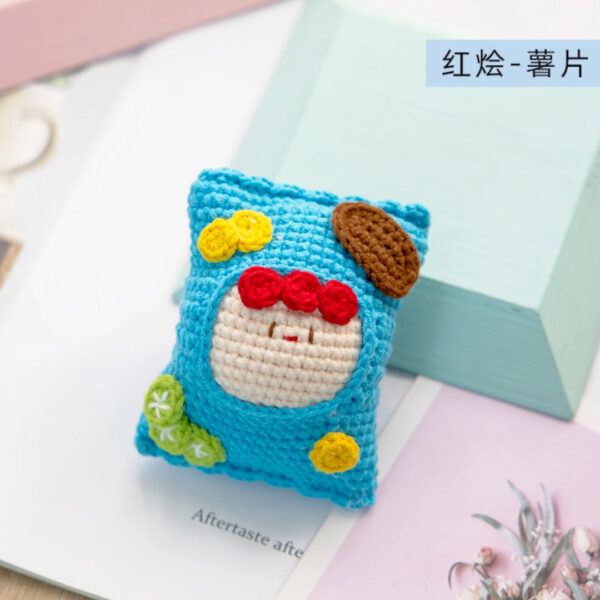 Handmade Crochet Dango Keychain Milk Cotton Yarn DIY Amigurumi Doll Gift - Image 29