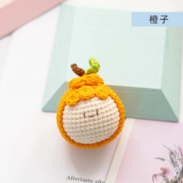 Handmade Crochet Dango Keychain Milk Cotton Yarn DIY Amigurumi Doll Gift - Image 7