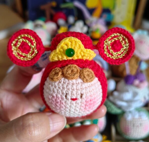 Handmade Crochet Dango Keychain: Cute Knitted Plushie Gift - Image 16