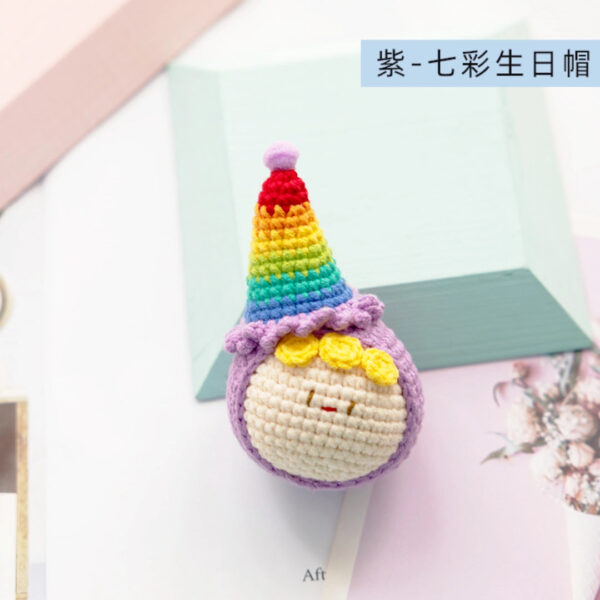 Handmade Crochet Dango Keychain Milk Cotton Yarn DIY Amigurumi Doll Gift - Image 57